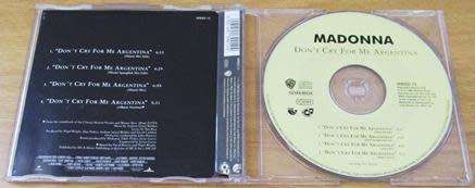 MADONNA DON`t Cry for Me Argentina South African CD Single