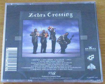 SOWETO STRING QUARTET Zebra Crossing [Shelf G Box 2]