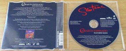 SANTANA Corazon Espinado CD Single [msr]