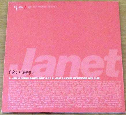 JANET JACKSON Go Deep CD Single [Card Sleeve CDs]
