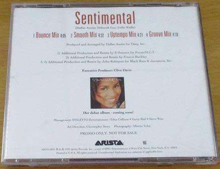 DEBORAH COX Sentimental CD Single [msr]