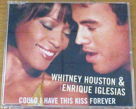 WHITNEY HOUSTON & ENRIQUE IGLESIAS Could I Have this Kiss Together CD Single South African Release