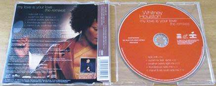 WHITNEY HOUSTON My Love is Your Love The Remixes CD Single South African Release