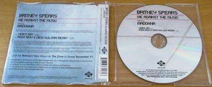 BRITNEY SPEARS + MADONNA  Me Against the Music CD Single