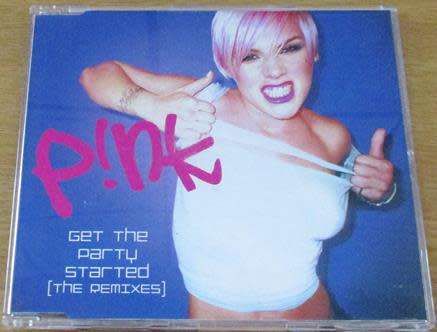 PINK Get the Party Started The Remixes CD Single South African Release