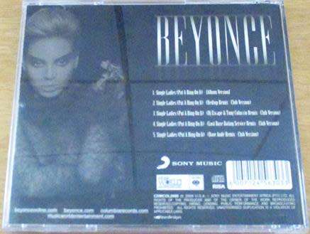 BEYONCE Single Ladies (Put a Ring on it) CD Single South African Release