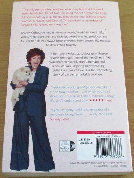 SHARON OSBOURNE Extreme My Autobiography BOOK