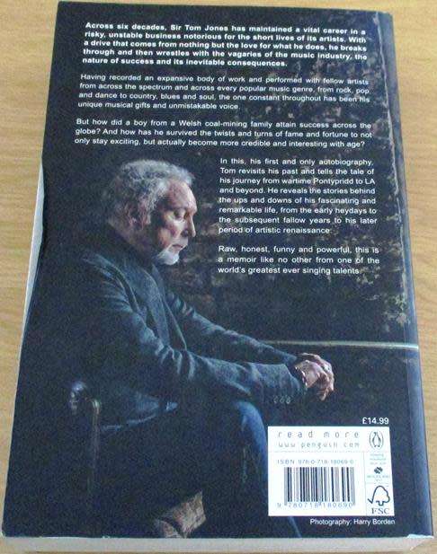 TOM JONES Over the Top and Back THE AUTOBIOGRAPHY softcover BOOK