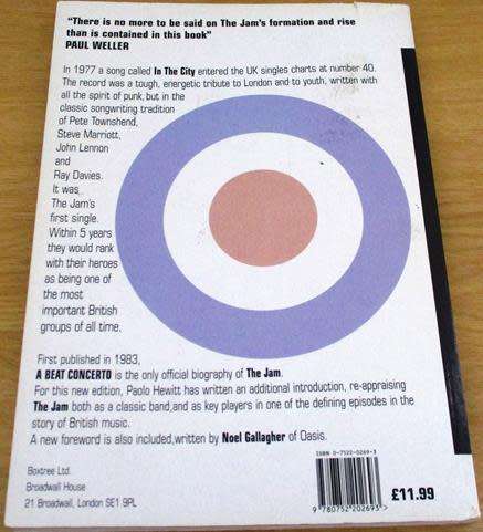 THE JAM A Beat Concerto The Authorised Biography by Paolo Hewitt Softcover BOOK
