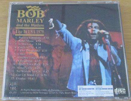 BOB MARLEY and the WAILERS Live in USA 1979 CD