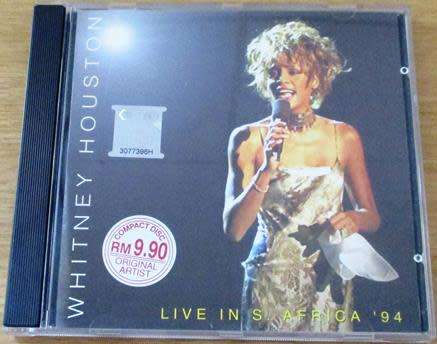 WHITNEY HOUSTON Live in South Africa 1994 CD