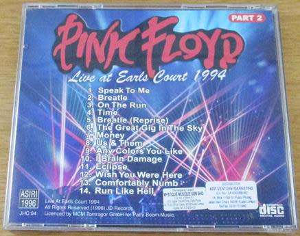 PINK FLOYD Live at Earls Court 1994 CD