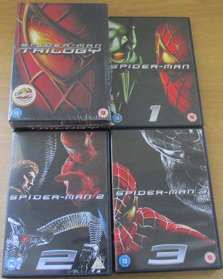 SPIDER-MAN Trilogy 3xDVD Box Set
