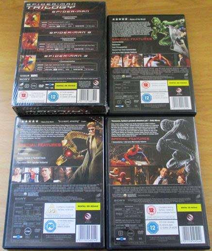 SPIDER-MAN Trilogy 3xDVD Box Set