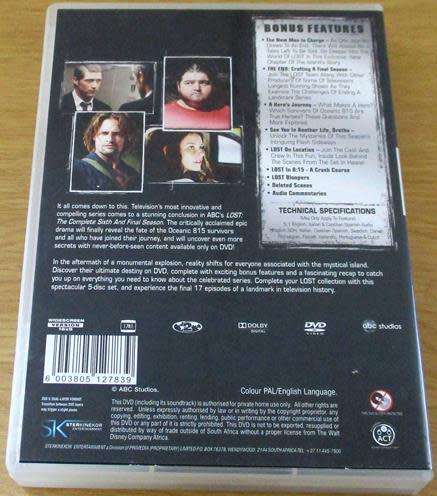 LOST 6 The Complete Sixth and Final Season DVD