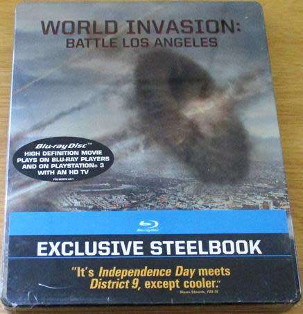 WORLD INVASION: BATTLE LOS ANGELES STEELBOOK BLU RAY