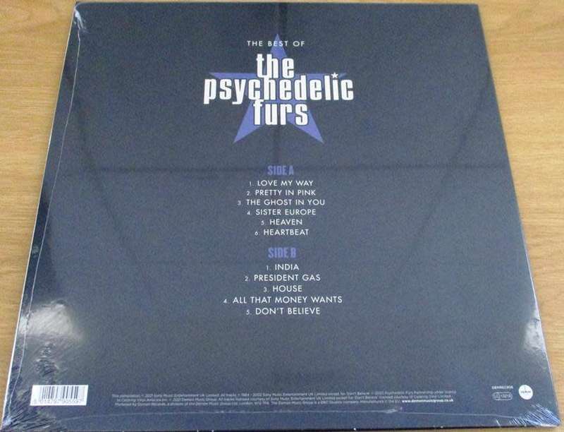 THE PSYCHEDELIC FURS The Best Of The Psychedelic Furs LP VINYL Record