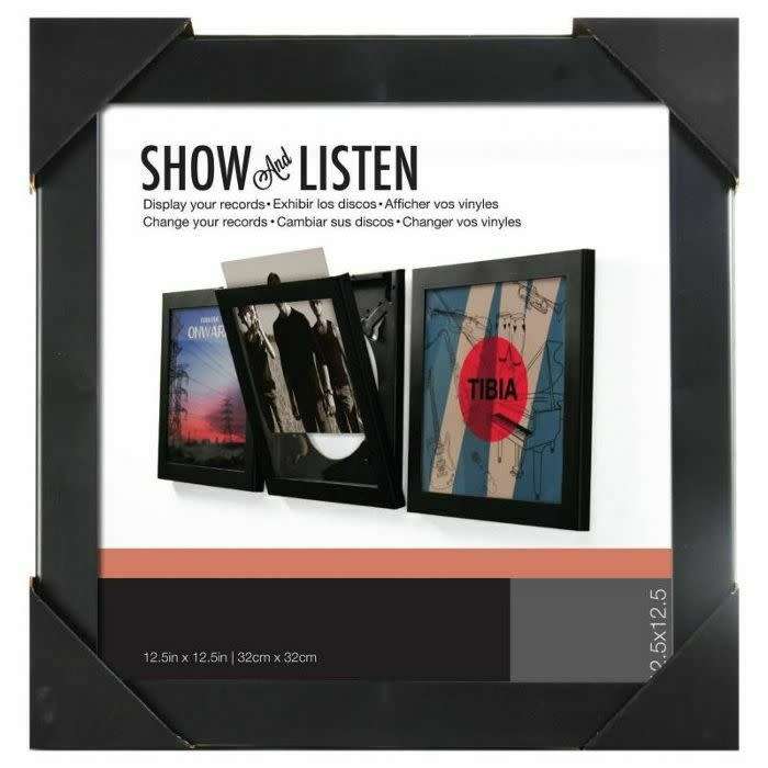 SHOW & LISTEN ALBUM COVER INTERCHANGEABLE DISPLAY FRAME - BLACK (31.75 x 31.75cm) ONE FRAME ONLY