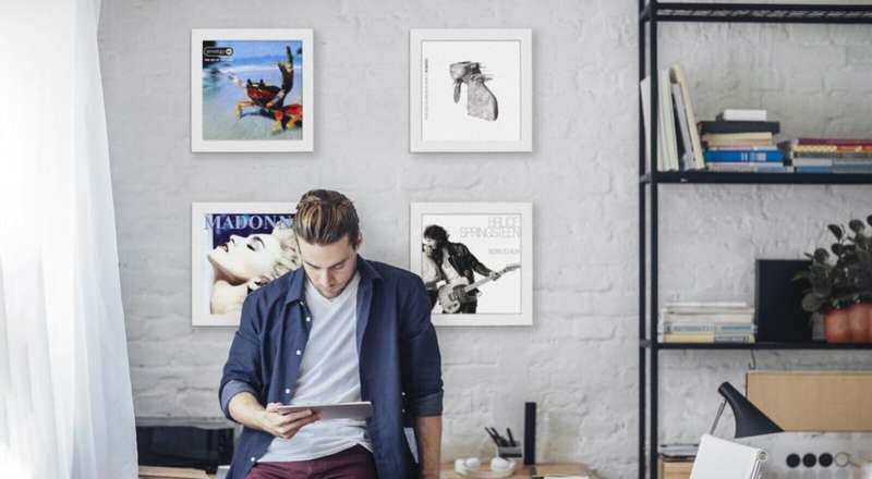 SHOW & LISTEN ALBUM COVER INTERCHANGEABLE DISPLAY FRAME - WHITE (31.75 x 31.75cm) ONE FRAME ONLY