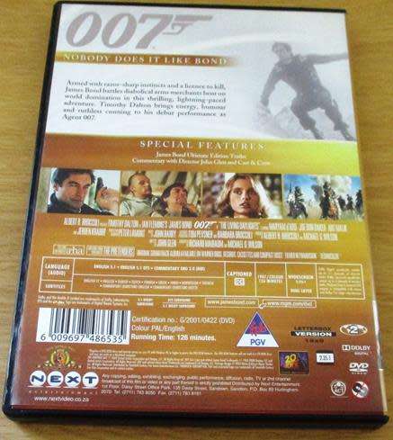 CULT FILM: 007 THE LIVING DAYLIGHTS DVD [DVD BOX 1]