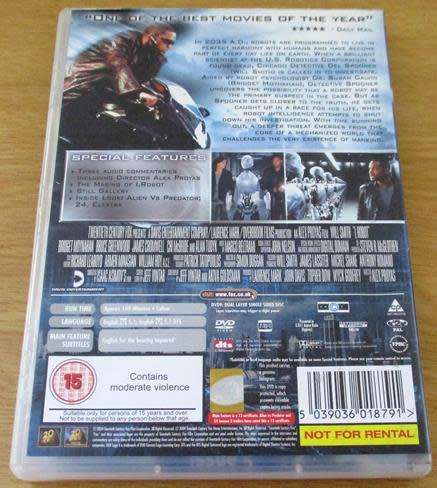 CULT FILM: I, ROBOT  Will Smith  DVD [DVD BOX 2]
