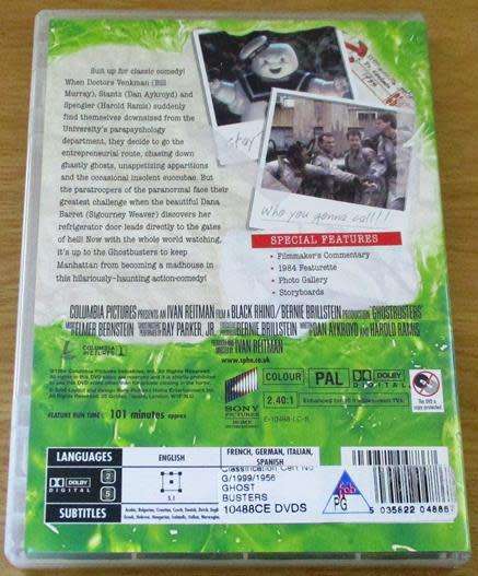 CULT FILM: GHOSTBUSTERS Special Edition DVD  [DVD BOX 2]