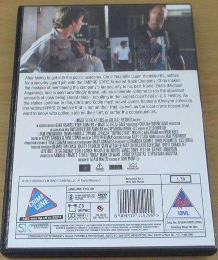 CULT FILM: EMPIRE STATE Dwayne Johnson Liam Hemsworth Emma Robert DVD  [DVD BOX 3]