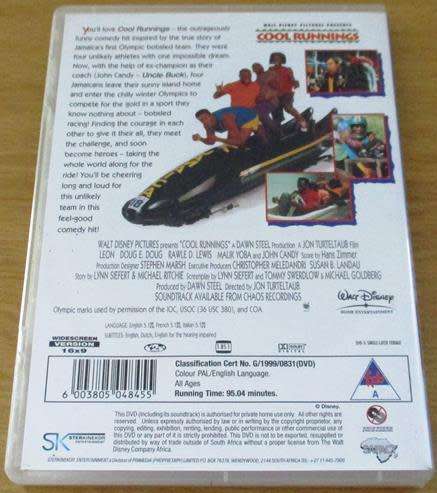 CULT FILM: COOL RUNNINGS DVD  [DVD BOX 3]