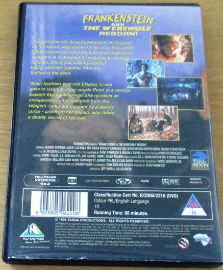 CULT FILM: FRANKENSTEIN AND THE WEREWOLF REBORN!  [DVD BOX 3]