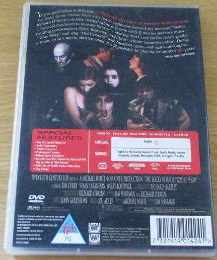 CULT FILM: THE ROCKY HORROR PICTURE SHOW DVD  [DVD BOX 3]