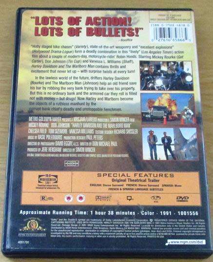 CULT FILM: HARLEY DAVIDSON and the MARLBORO MAN Mickey Rourke Don Johnson DVD  [DVD BOX 3]