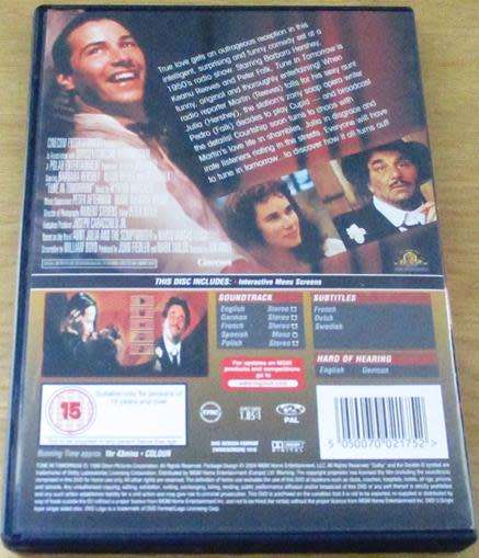 CULT FILM: TUNE IN TOMORROW Keauna Reeves DVD  [DVD BOX 3]