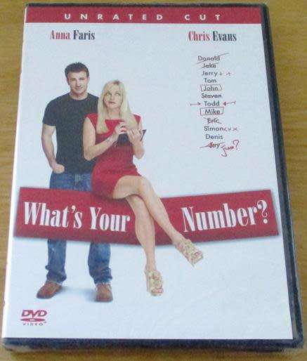 CULT FILM: WHAT`S YOUR NUMBER? Chris Evans Anna Faris DVD  [DVD BOX 3]