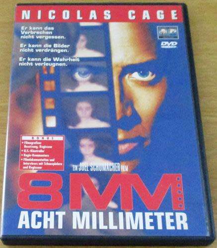 CULT FILM: 8mm Nicholas Cage DVD [DVD BOX 4]