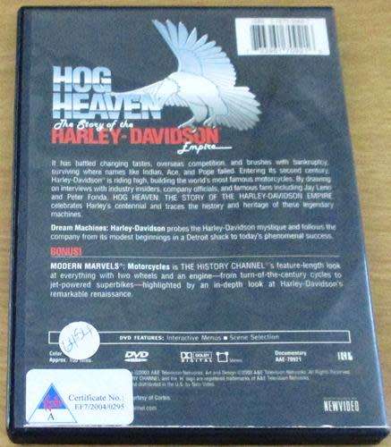CULT FILM: HOG HEAVEN The Story of the HARLEY -DAVIDSON EMPIRE DVD [DVD BOX 5]