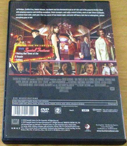 CULT FILM: BAD TIMES AT THE EL ROYALE Jeff Bridges DVD [DVD BOX 5]