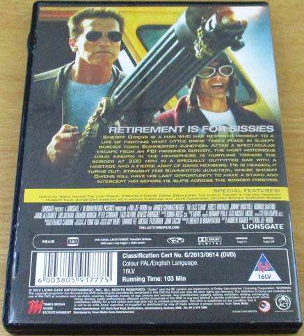 CULT FILM: LAST STAND DVD Schwarzenegger [BBOX 6]