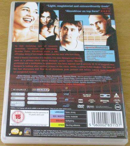 CULT FILM: TALK TO HER / Hable cou ella Spanish DVD [BBOX 6]