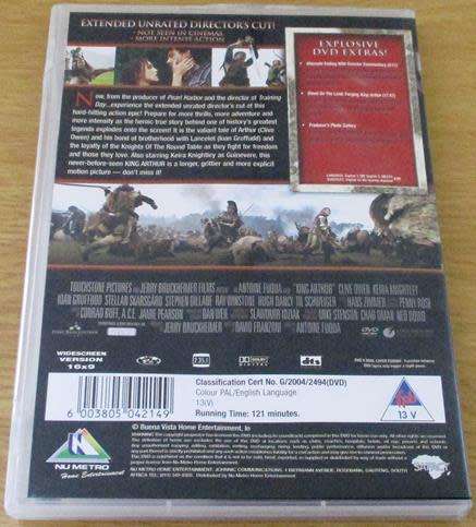 CULT FILM: KING ARTHUR Extended Unrated Version DVD [BBOX 6]