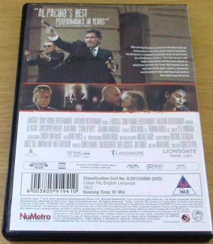 CULT FILM: STAND UP GUYS Pacino Walken Arkin DVD [BBOX 6]