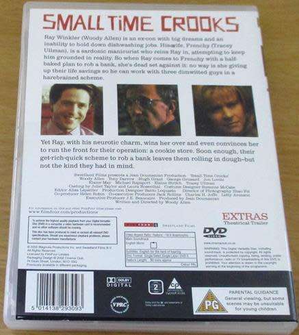 CULT FILM: SMALL TIME CROOKS Woody Allen Hugh Grant DVD [BBOX 6]