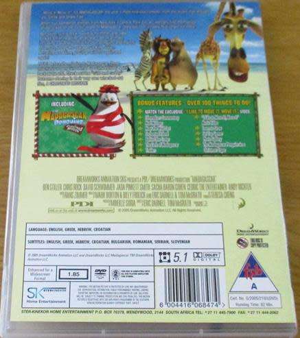 CULT FILM: MADAGASCAR DVD [BBOX 7]