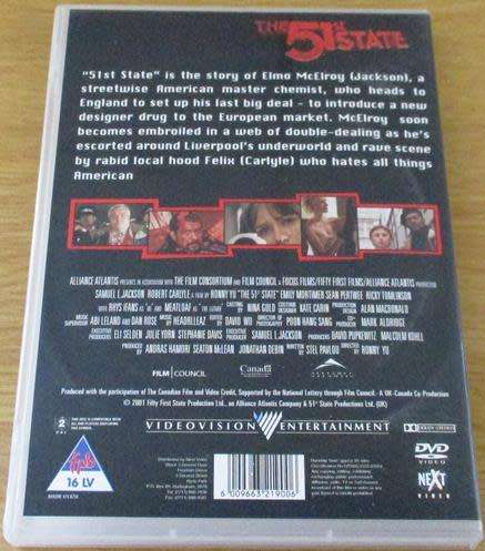 CULT FILM: THE 51st STATE Samuel L Jackson Robert Carlyle DVD [BBOX 7]