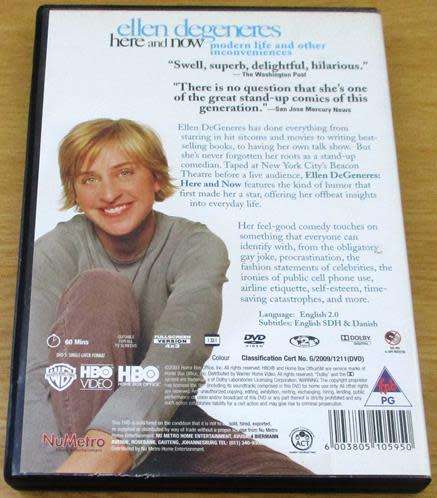 CULT FILM: ELLEN DEGENERES Here and Now DVD [BBOX 7]