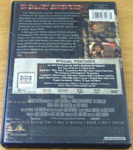 CULT FILM: TERMINATOR Schwarzenegger Special Edition DVD [BBOX 8]