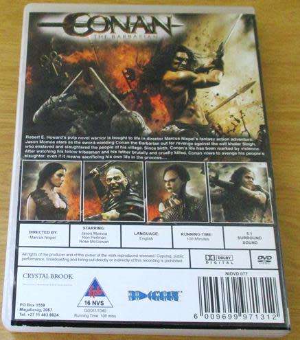 CULT FILM: CONAN THE BARBARIAN Remake DVD [BBOX 8]