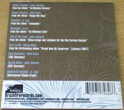 bushfire records Presents JACK JOHNSON etc CD  [Card sleeve Box]]