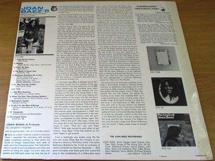 JOAN BAEZ 5 LP VINYL Record