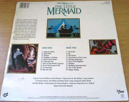 THE LITTLE MERMAID O.S.T. LP VINYL Record