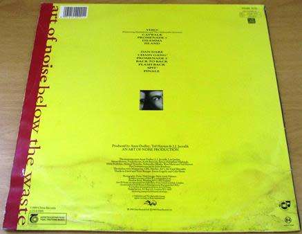 ART OF NOISE Below the Waste LP VINYL Record